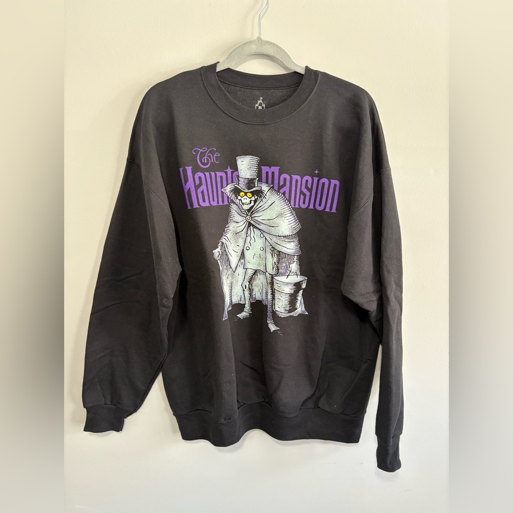 Haunted Mansion Black Unisex Crewneck Sweatshirt